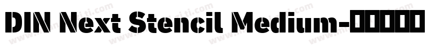 DIN Next Stencil Medium字体转换